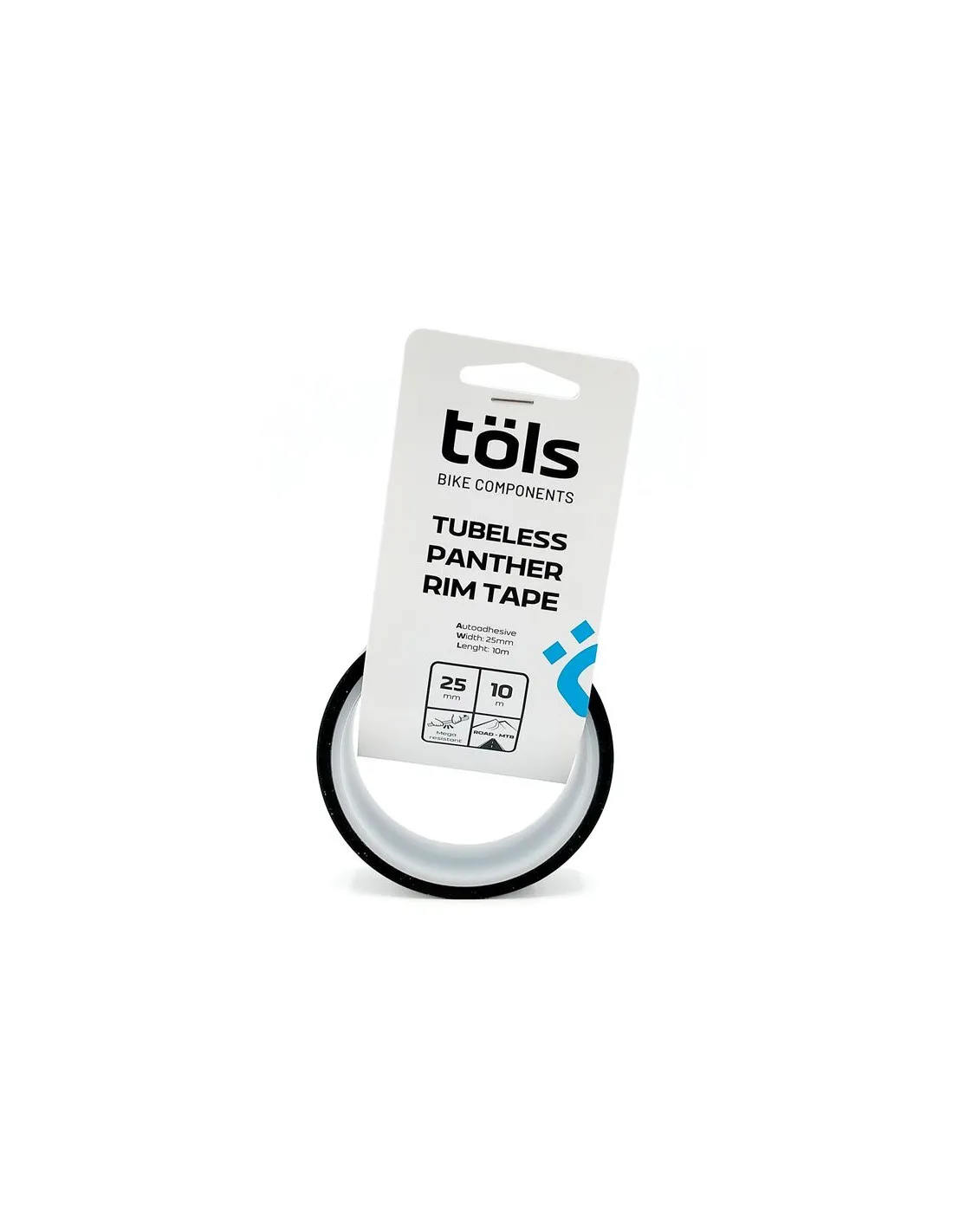 Cinta de llantas Ciclismo Töls Tubeless Panther 25mm x 10m