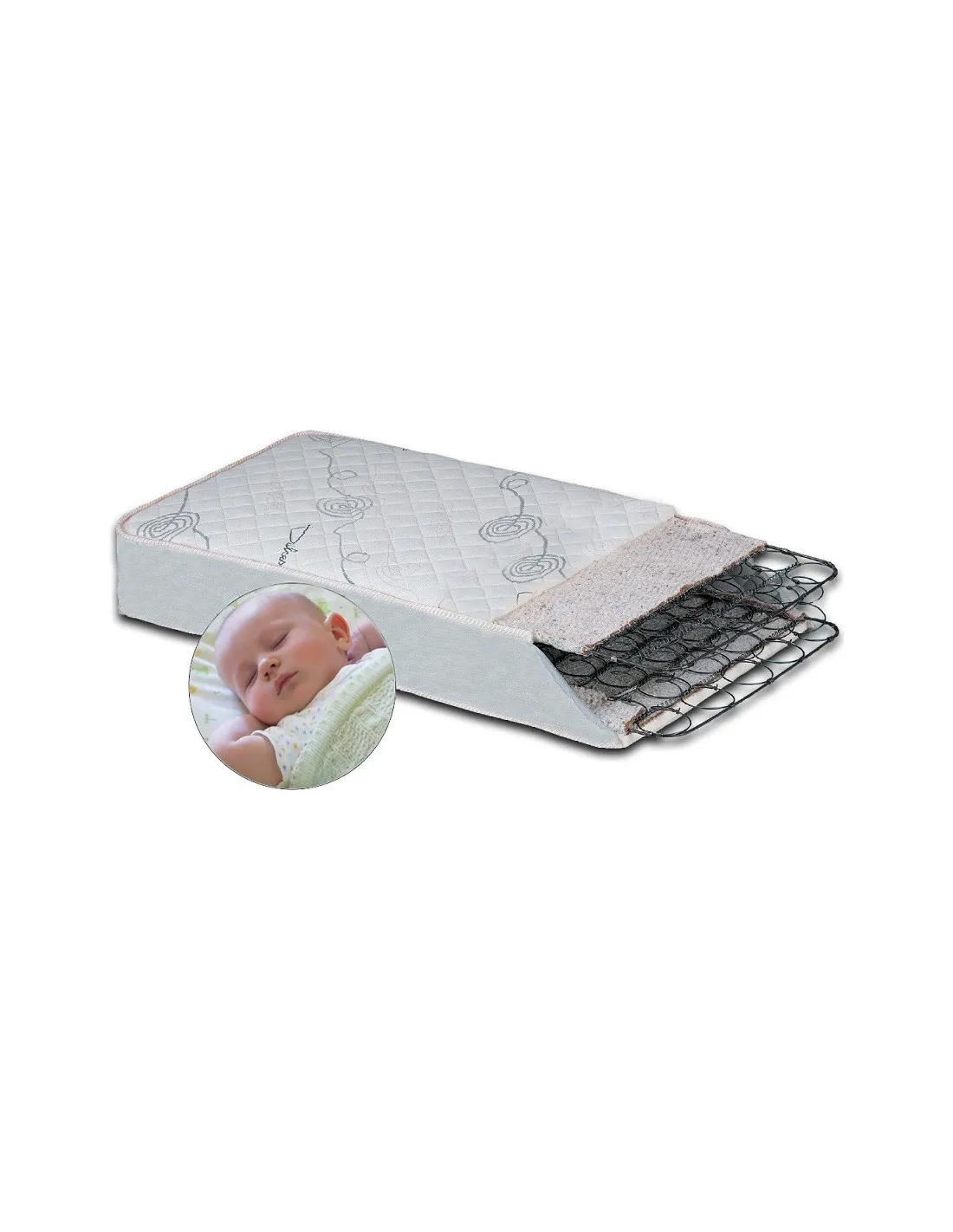 COLCHON 60114 MUELLES COCO 137X67 DULCES SUEÑOS SEFRE