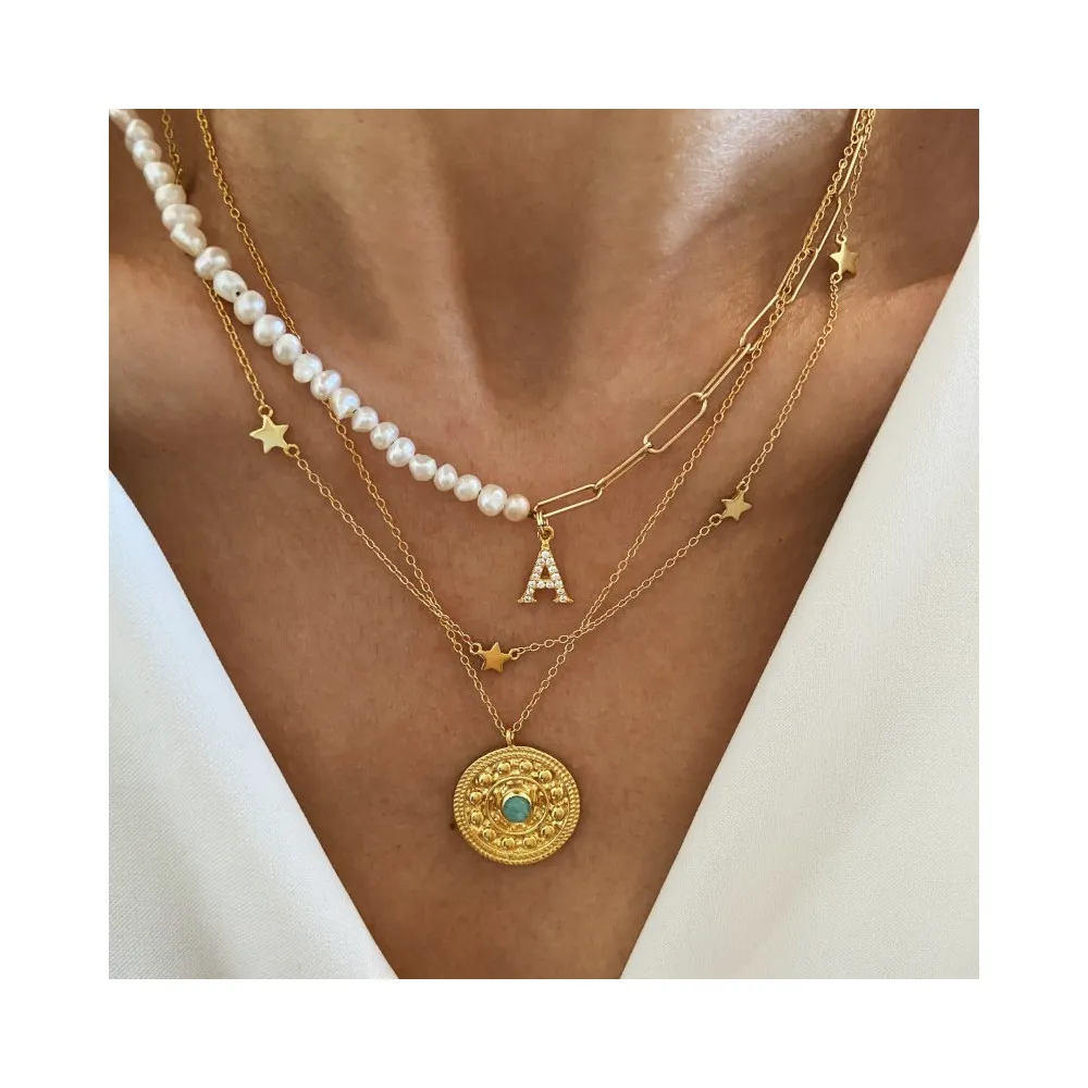 Collar 8 Estrellas Oro