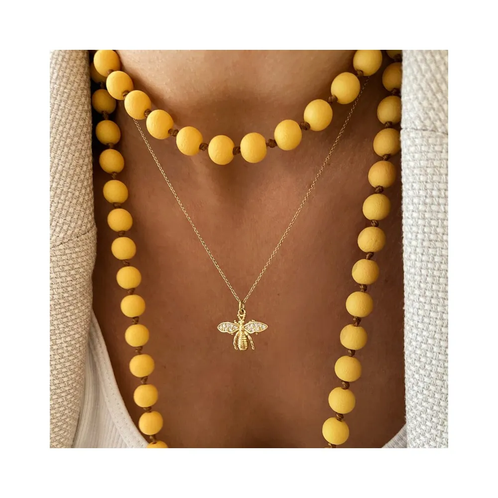 Collar Bee Circonitas Oro