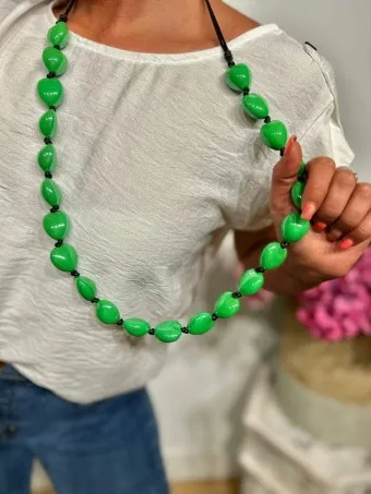 Collar Corazones AMADOU Verde 87
