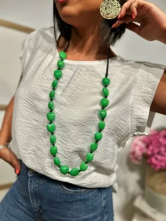 Collar Corazones AMADOU Verde 87