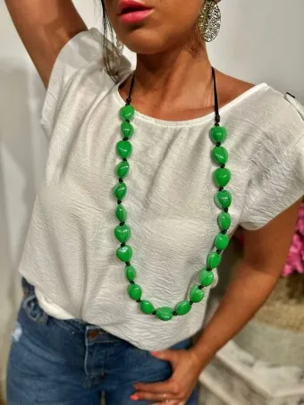 Collar Corazones AMADOU Verde 87