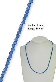 COLLAR CUENTAS CUARZOS DE COLOR AZUL. 269_ERN80BA