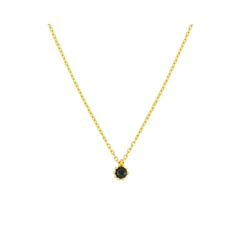 Collar Erin Negro Oro