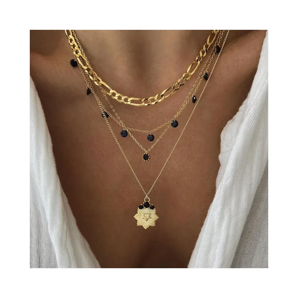 Collar Erin Negro Oro