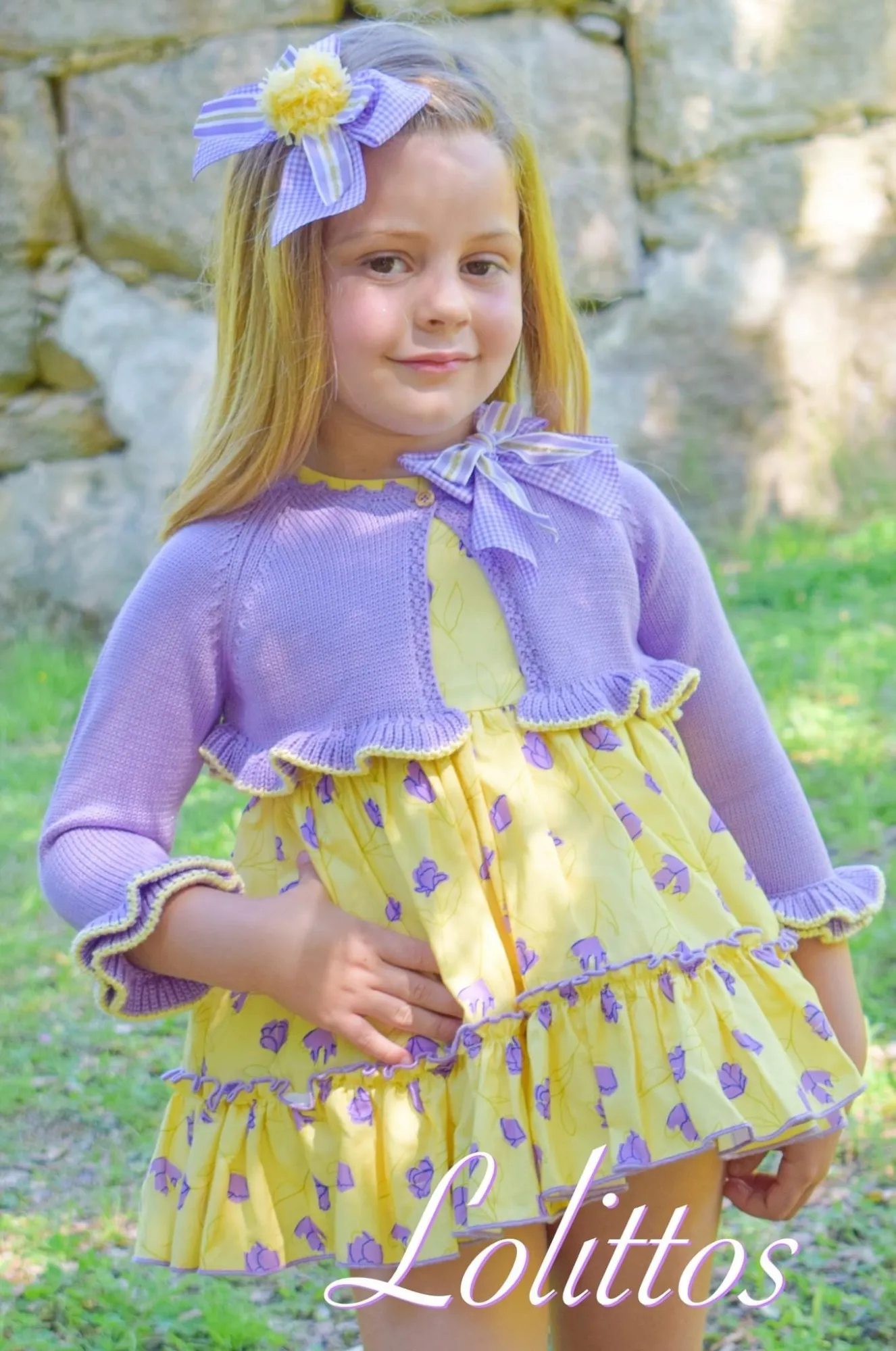 Conjunto de lolittos para niña colección Atardecer. Tres piezas