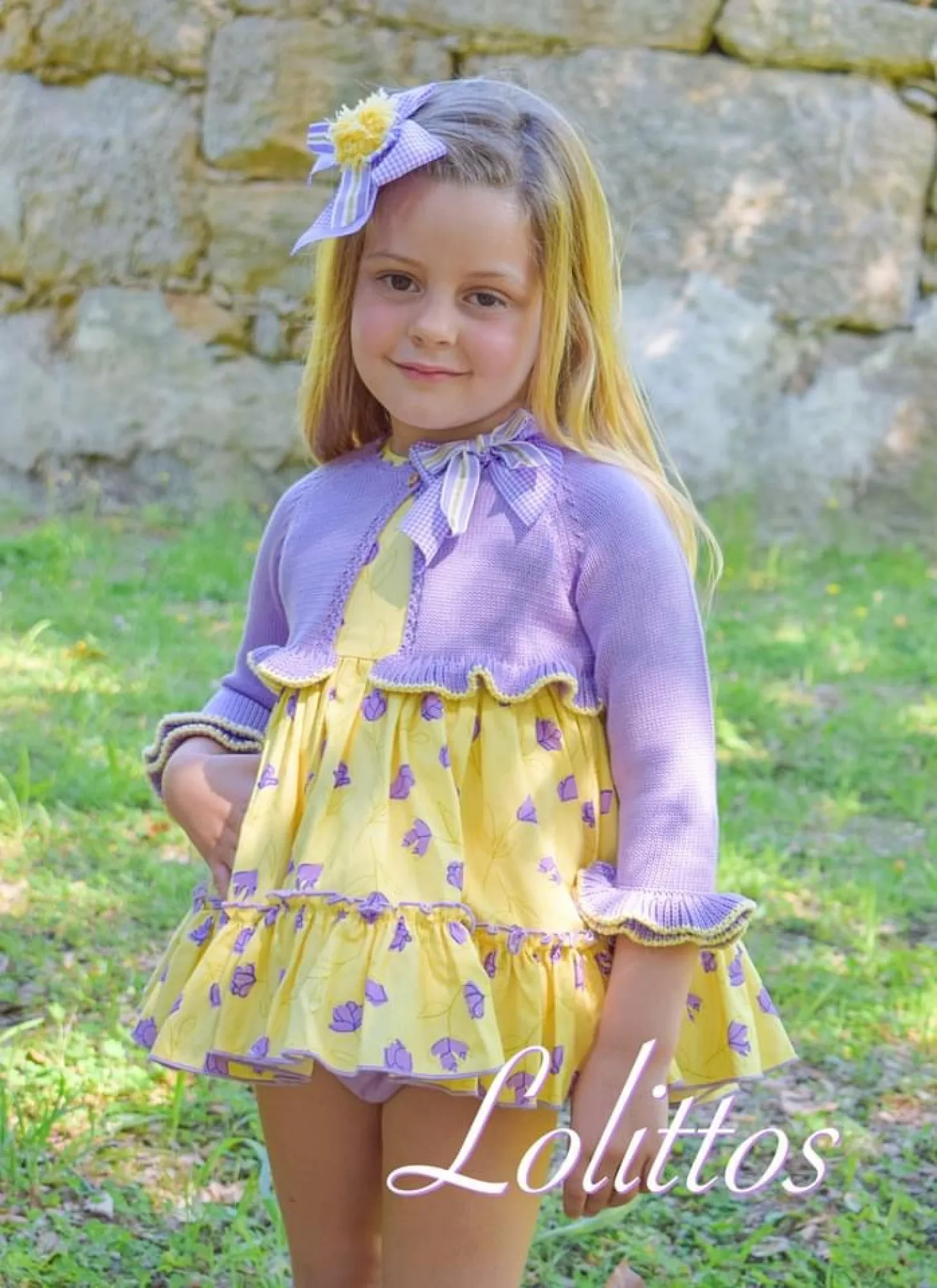 Conjunto de lolittos para niña colección Atardecer. Tres piezas