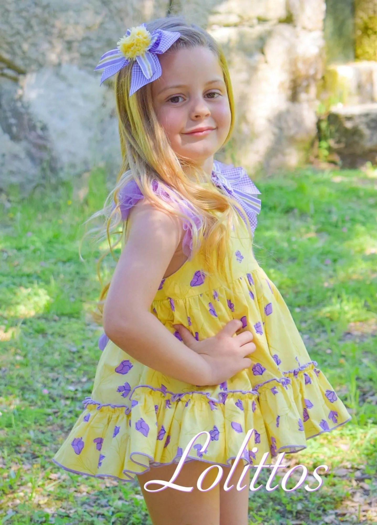 Conjunto de lolittos para niña colección Atardecer. Tres piezas