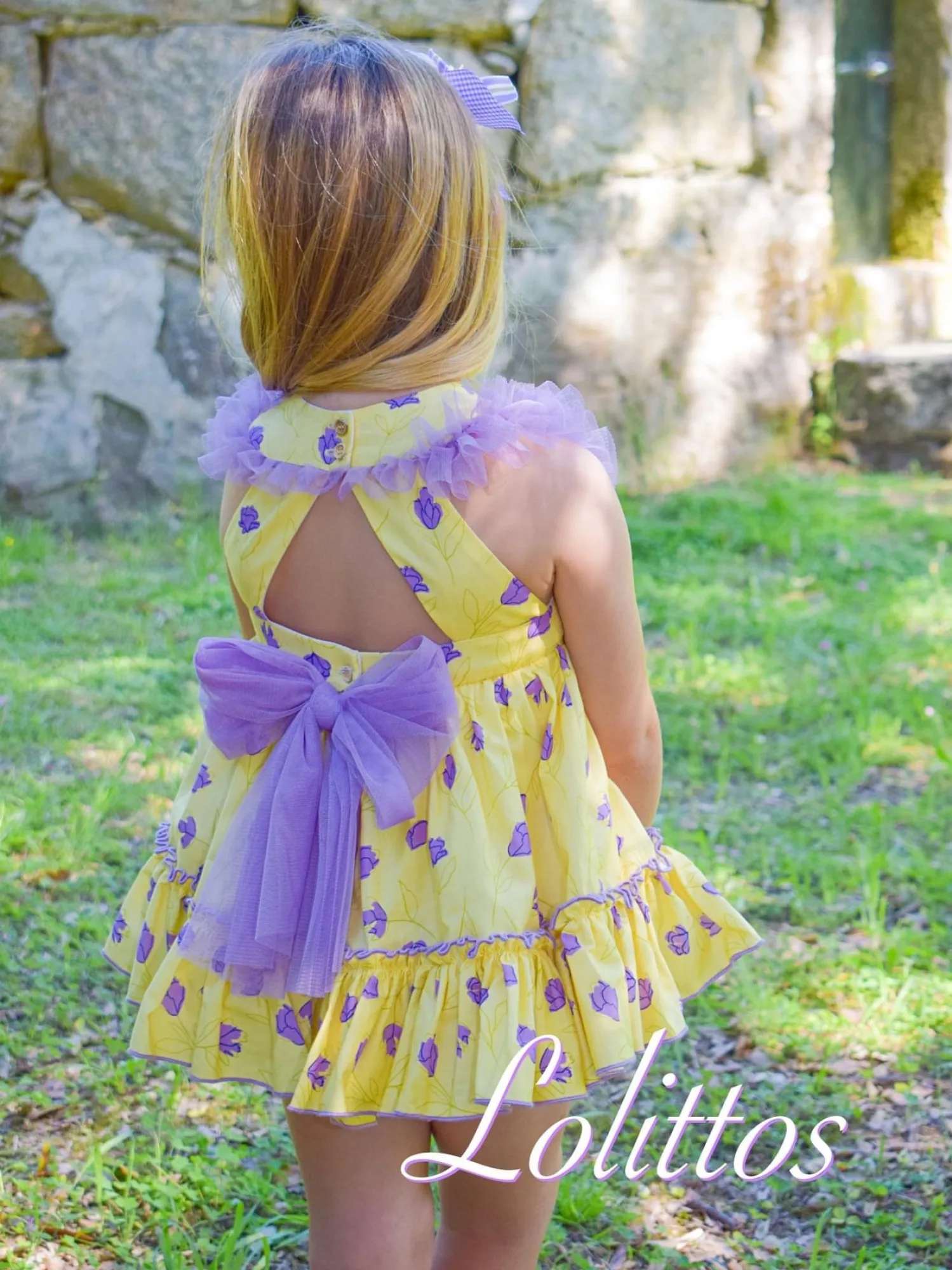 Conjunto de lolittos para niña colección Atardecer. Tres piezas
