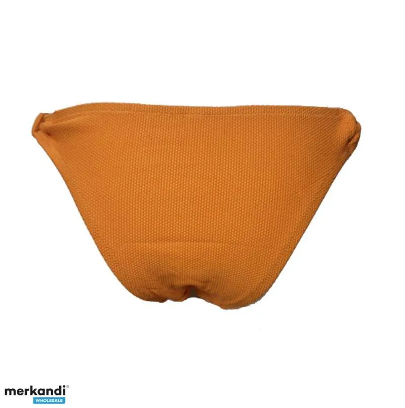 Conjuntos de bikini preformados con textura naranja para mujer
