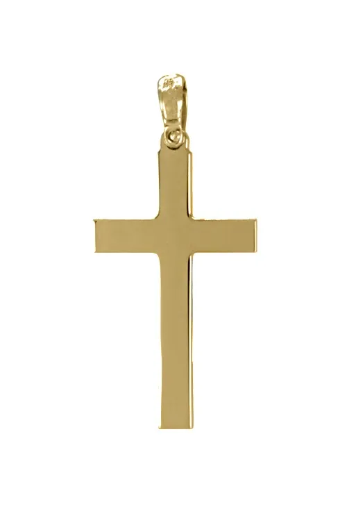 CRUZ ORO AMARILLO 18K CHAPA PLANA 243_00903081