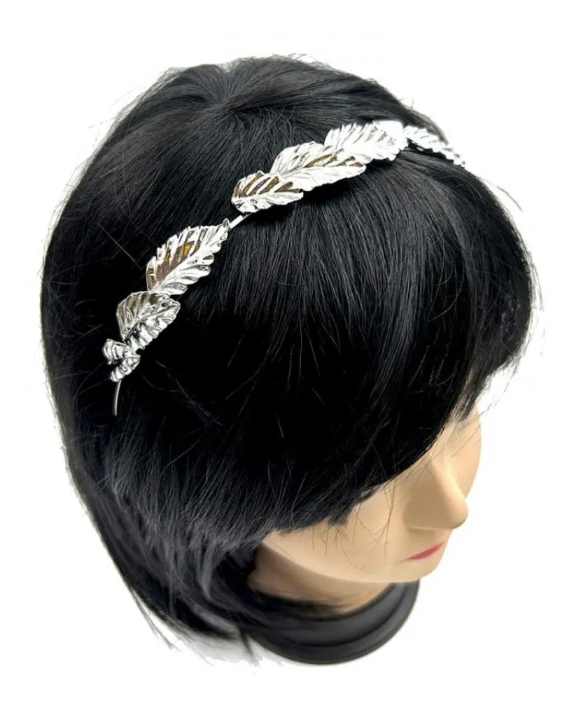 DIADEMAS PARA BODAS PLATEADAS CON DE CORACION DE HOJAS