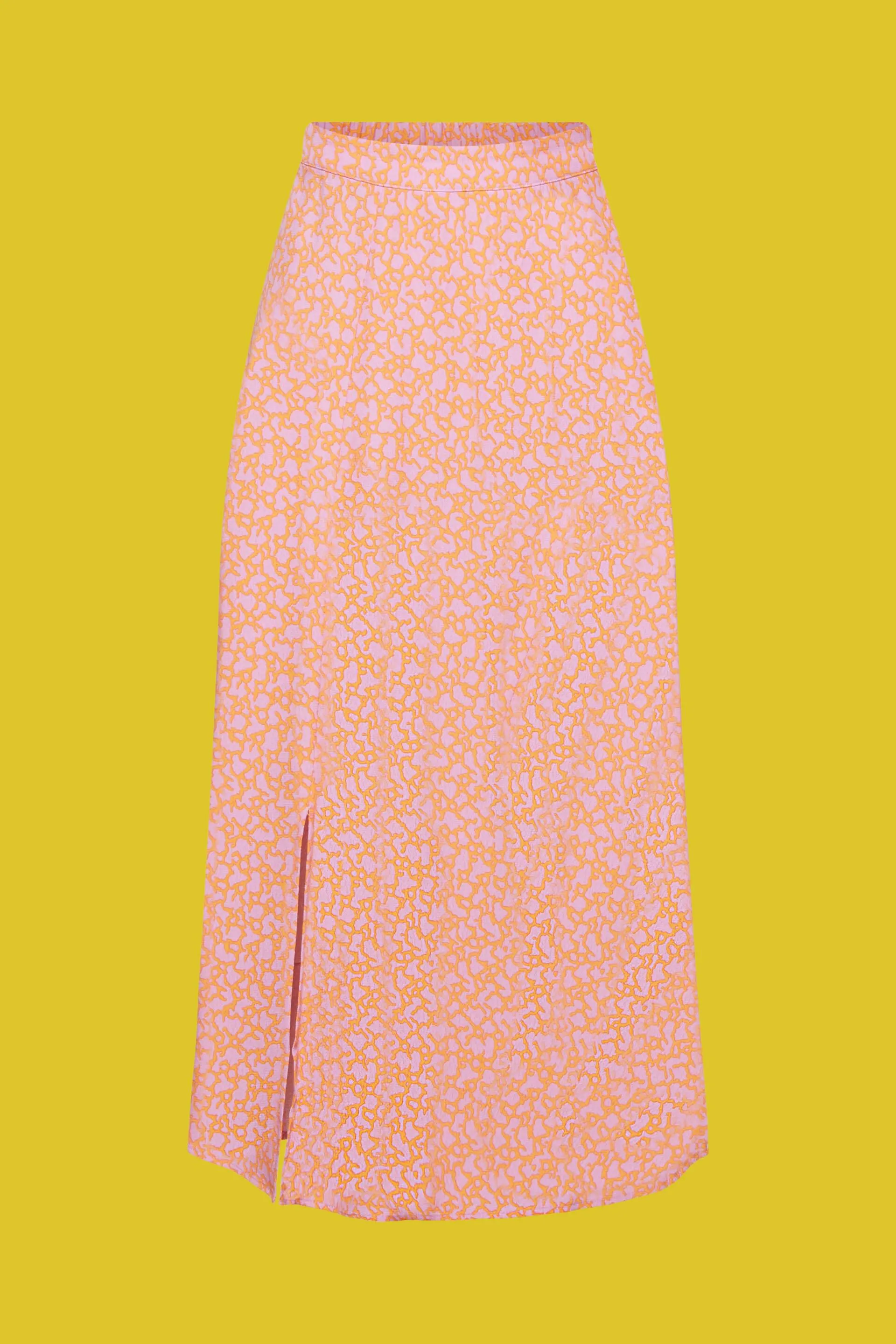 Falda midi con diseño floral allover
