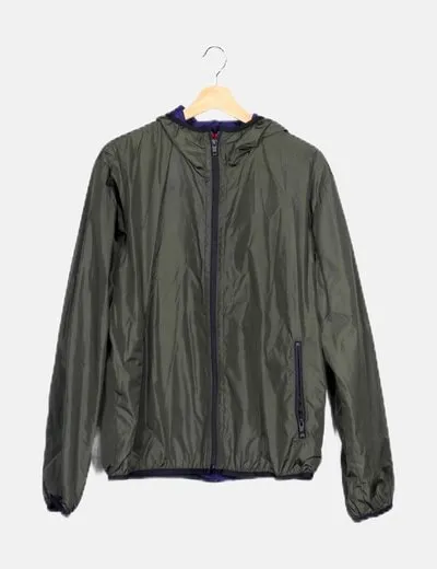 Fay Impermeable con capucha verde