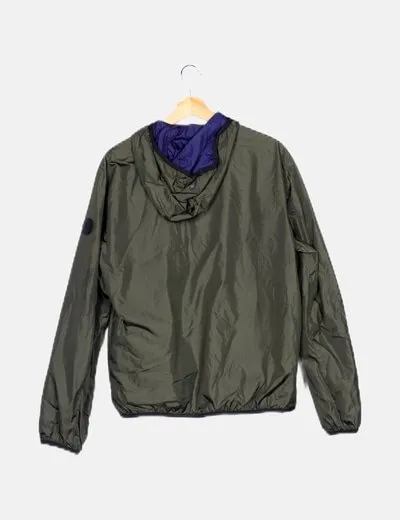 Fay Impermeable con capucha verde