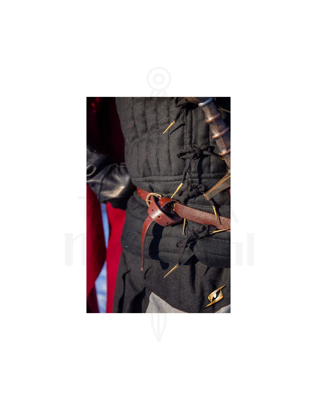 FUNDA CON CINTURóN PARA ESPADAS, COLOR NEGROMARRóN