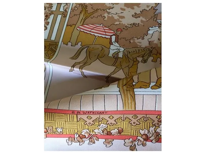 Hermès Un siglo de carreras en Deauville Rosa Beige 