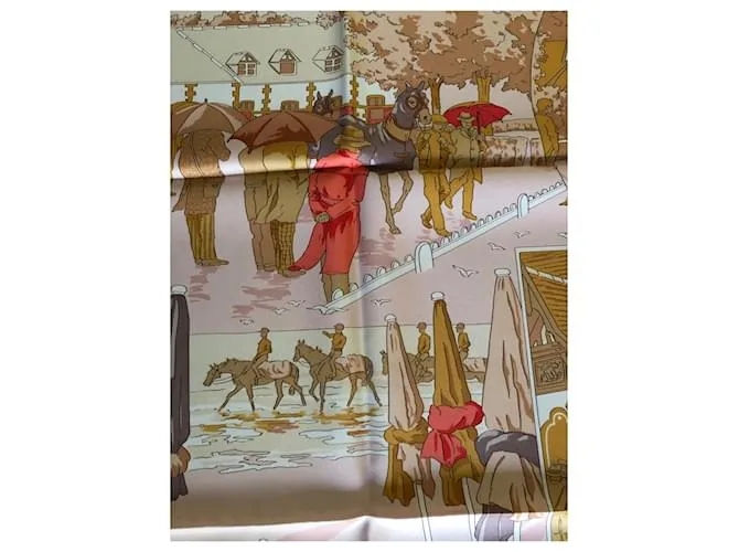 Hermès Un siglo de carreras en Deauville Rosa Beige 