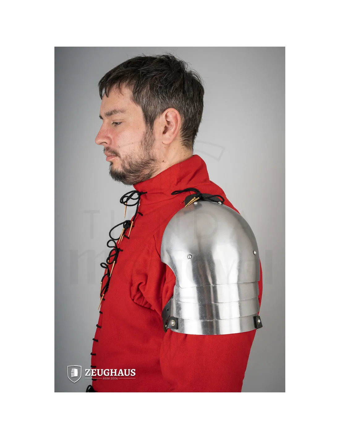 Hombreras medievales acero pulido S. XIV