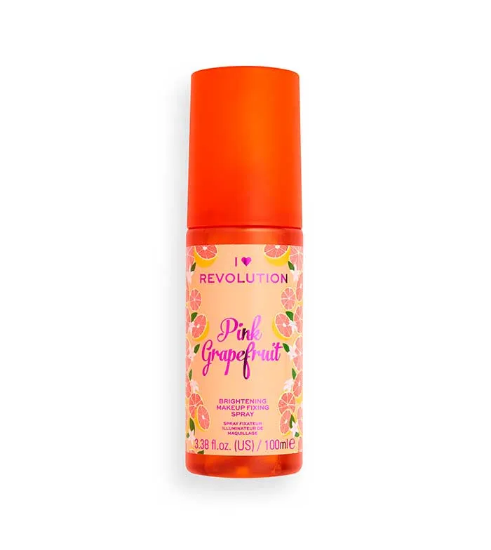 I HEART REVOLUTION  SPRAY FIJADOR DE MAQUILLAJE ILUMINADOR  GRAPEFRUIT