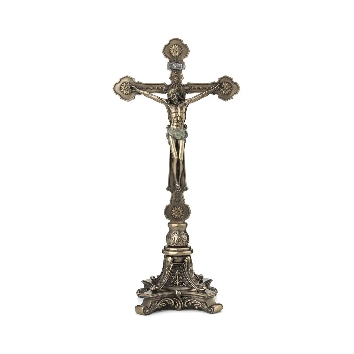 Jesús En La Cruz  Bronce