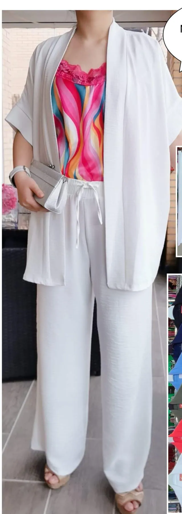 Kimono Crep Mujer Talla Grande