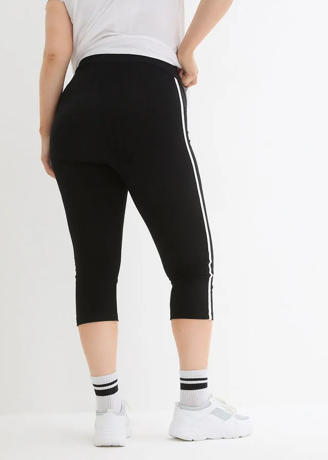 Leggings deportivos, largos, nivel 1 Negro