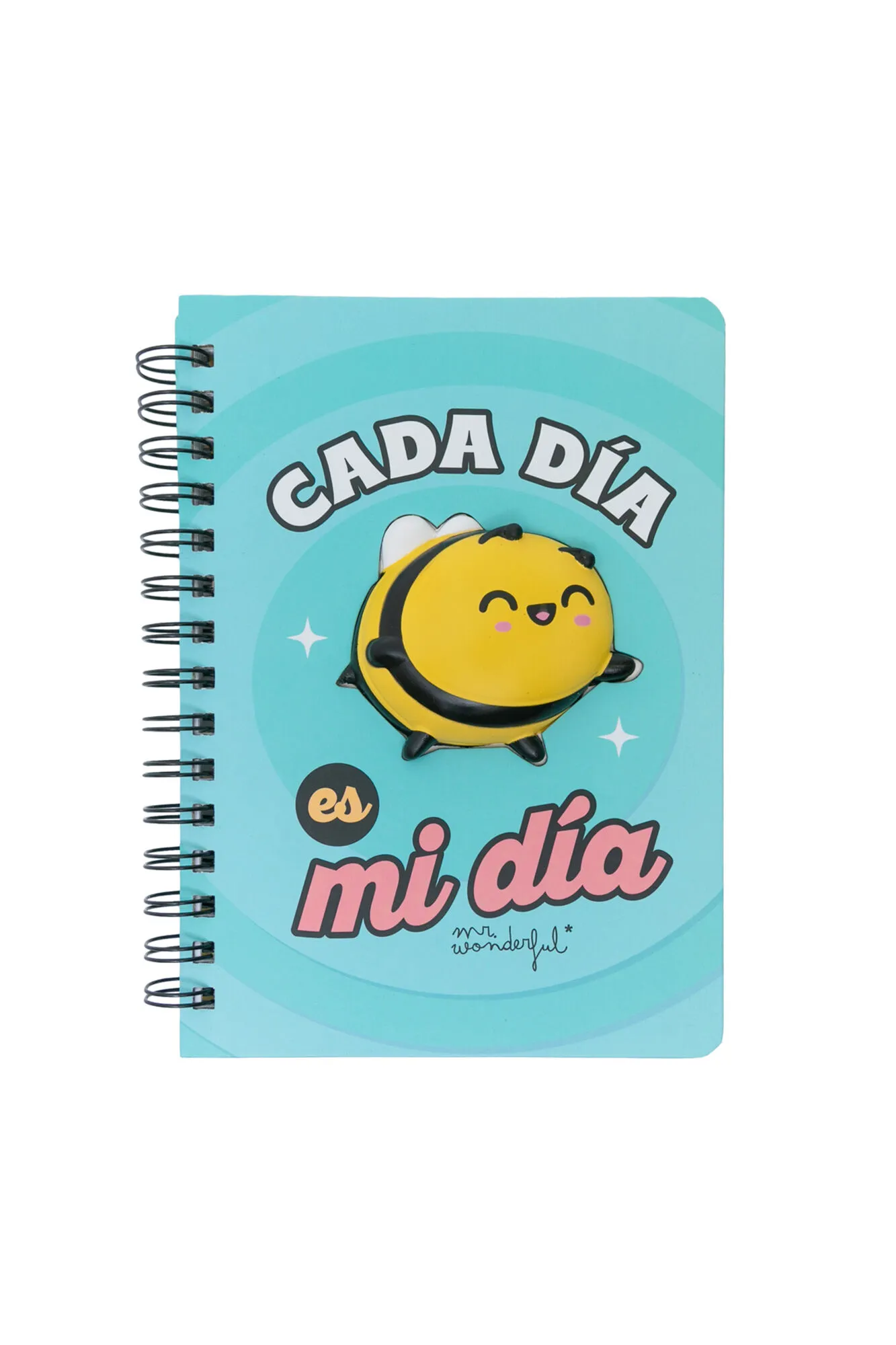 LIBRETA A5 CON SQUISHY ABEJA  CADA D&IACUTE;A ES MI D&IACUTE;A