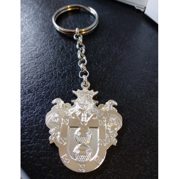 Llaveros con Escudos de Armas  por encargo plata de ley