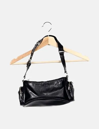 Mango Bolso negro con bolsillos