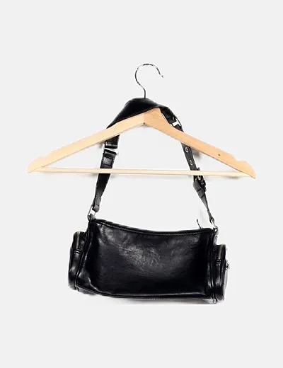 Mango Bolso negro con bolsillos