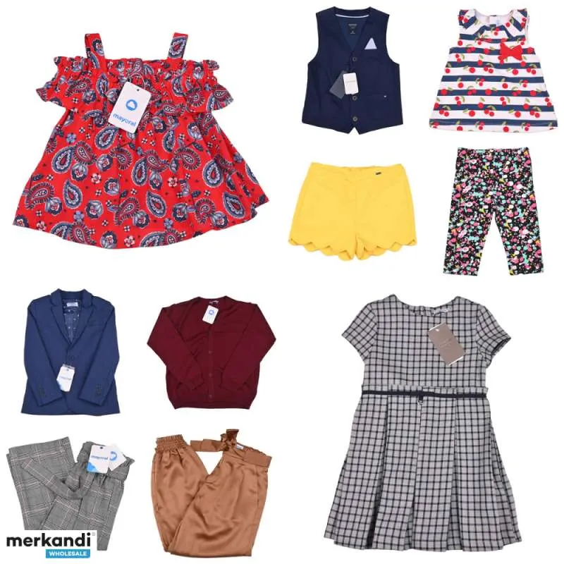 MAYORAL KIDS CLOTHES MIX  80 UDS. LOTES  TEMPORADA DE VERANO (AE38)