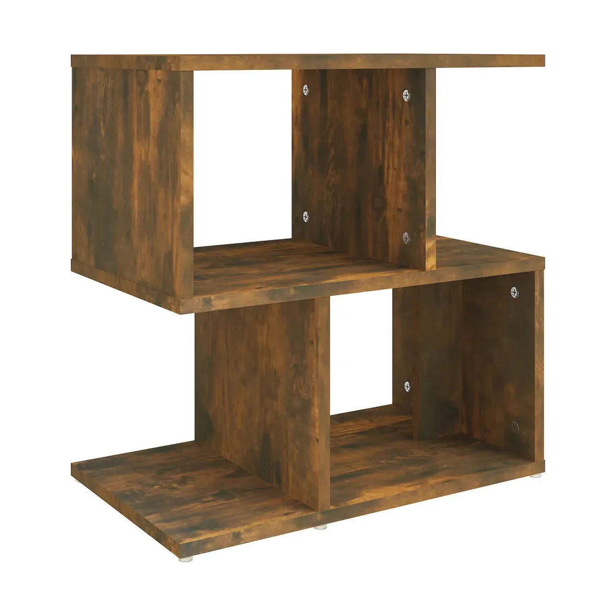 Mesita de noche madera contrachapada roble ahumado