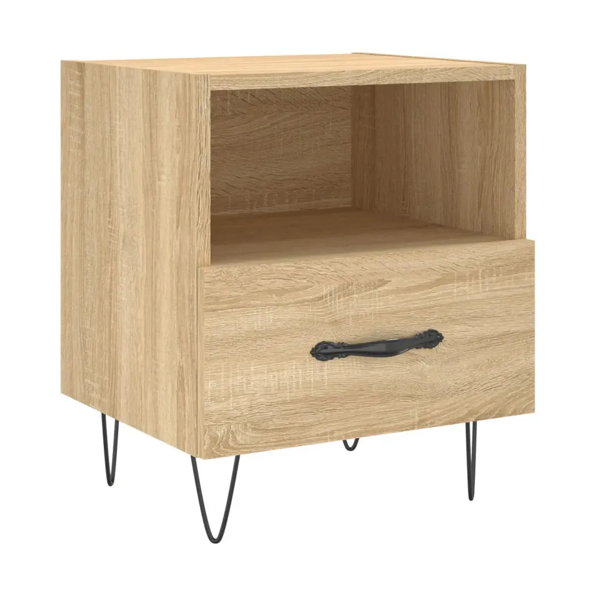 Mesita de noche madera de ingeniería roble Sonoma 40x35x47,5