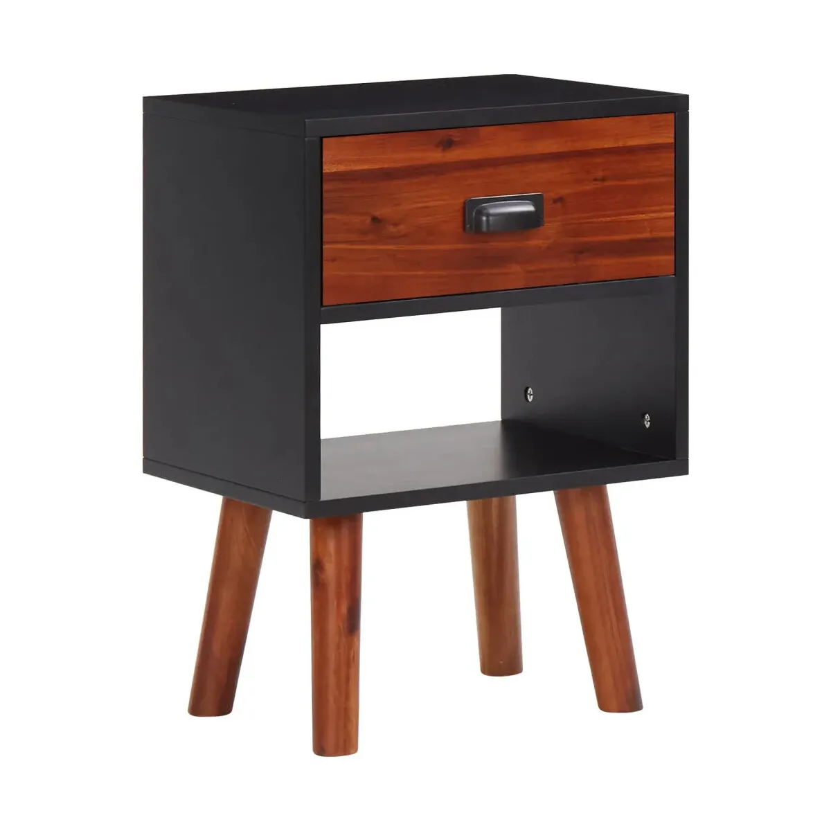 Mesitas de noche 2 unidades madera de acacia maciza 40x30x57