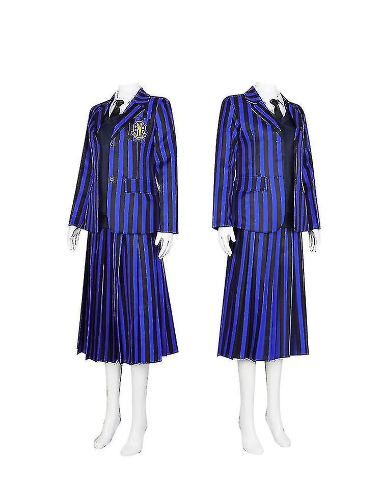 Miércoles cosplay disfraz Enid Sinclair vestido compatible con adultos niños Nevermore Academy School Unicompatible con el disfr
