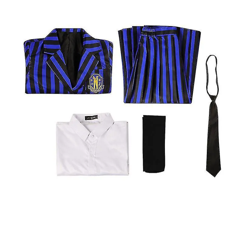 Miércoles cosplay disfraz Enid Sinclair vestido compatible con adultos niños Nevermore Academy School Unicompatible con el disfr