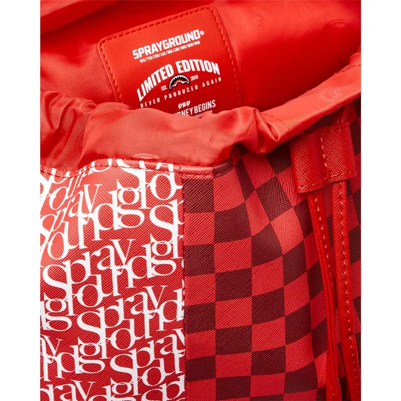 Mochila Urbano Unisex Sprayground Tri Split Red