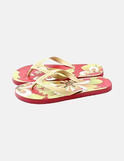 NoName Chancla multicolor floral