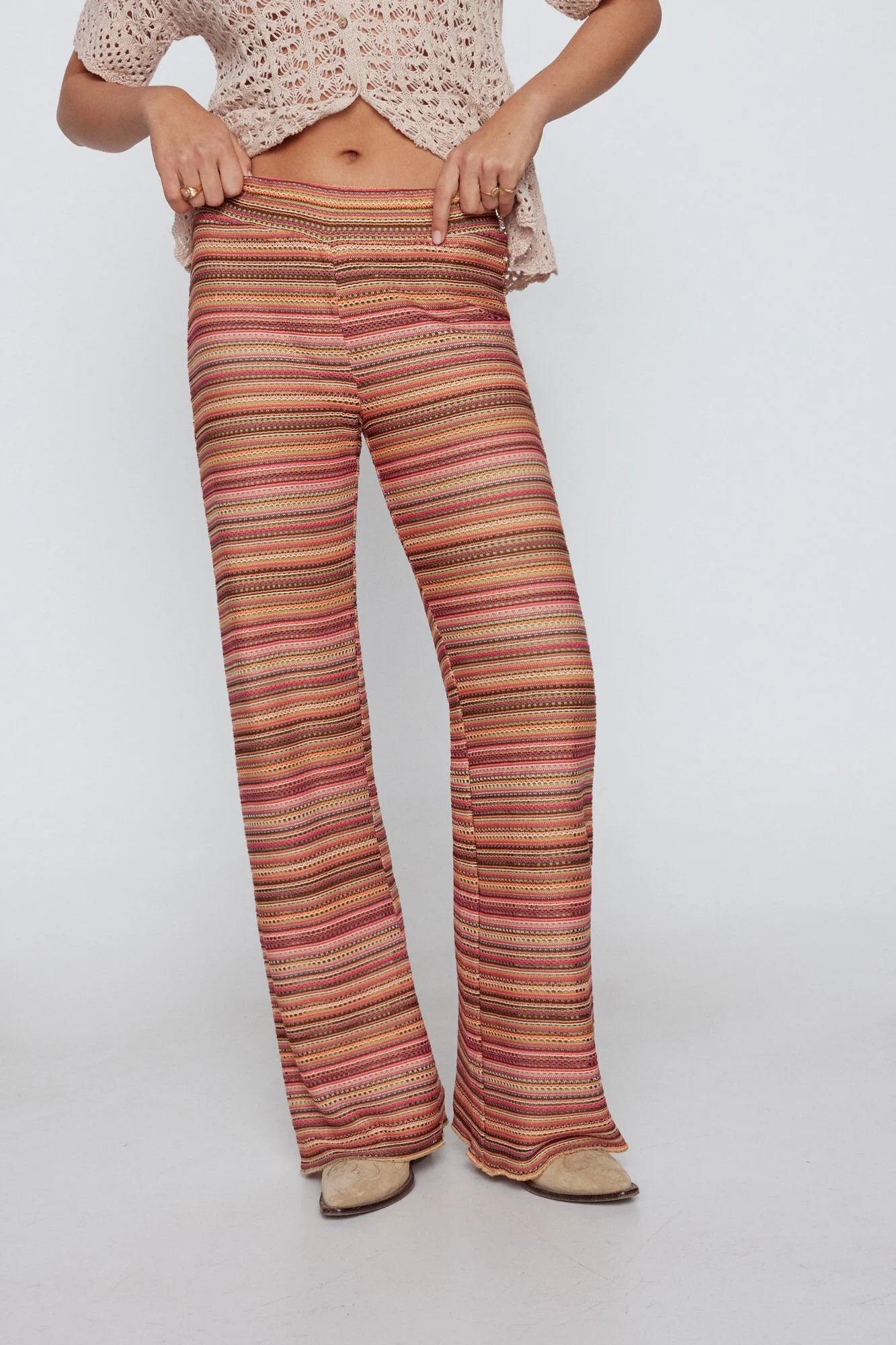Pantalón tejido punto estructura