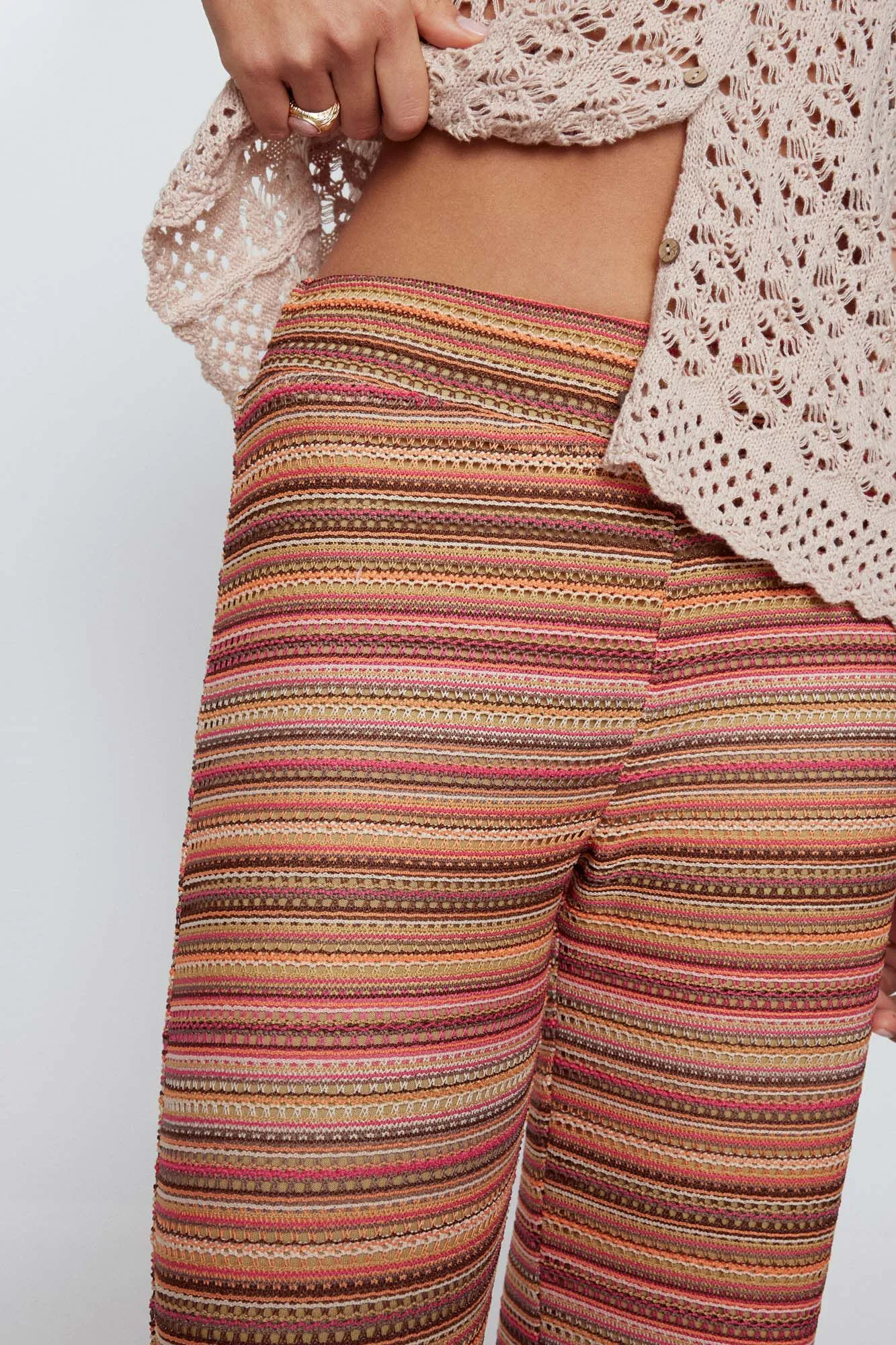 Pantalón tejido punto estructura