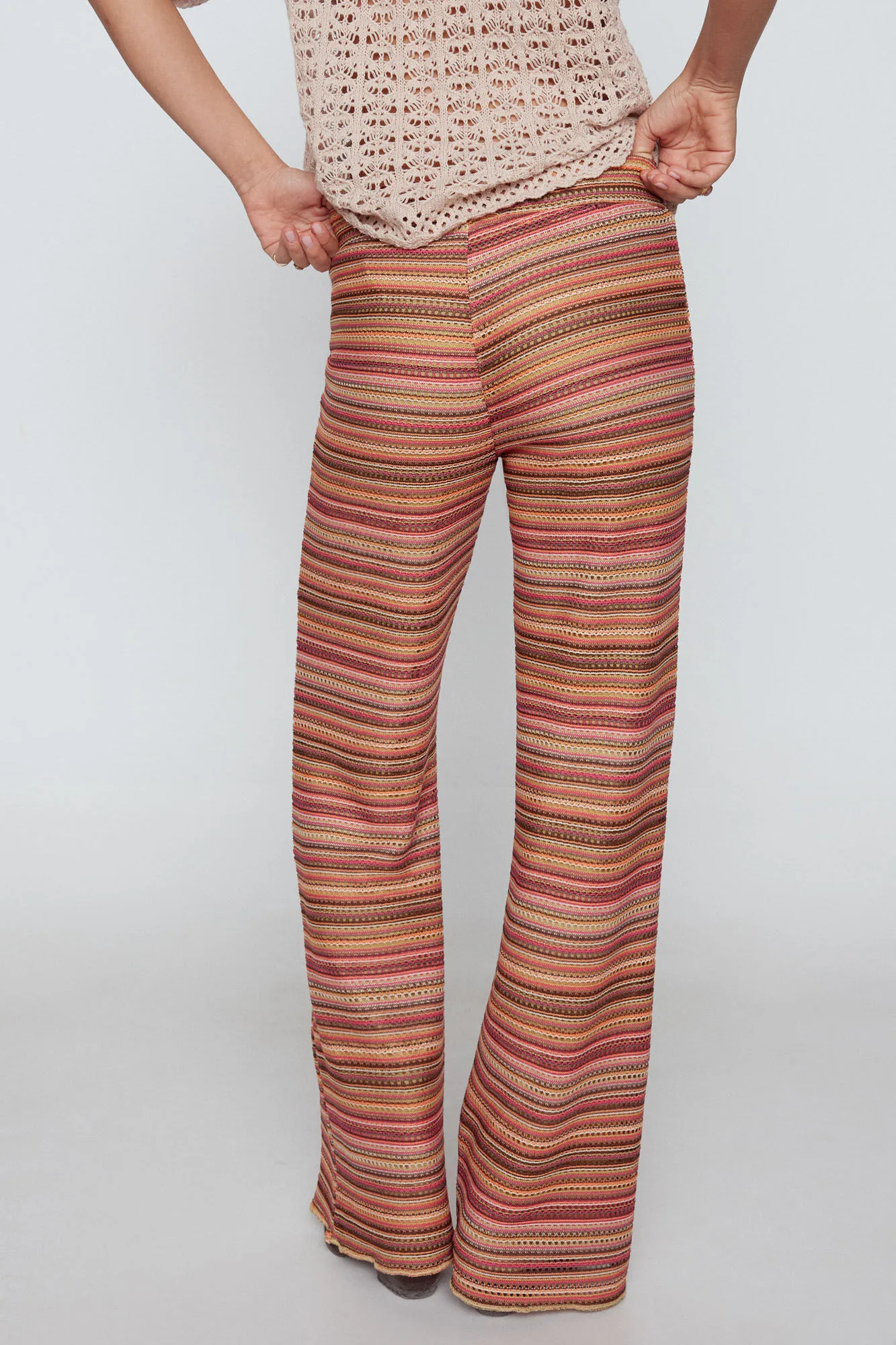 Pantalón tejido punto estructura