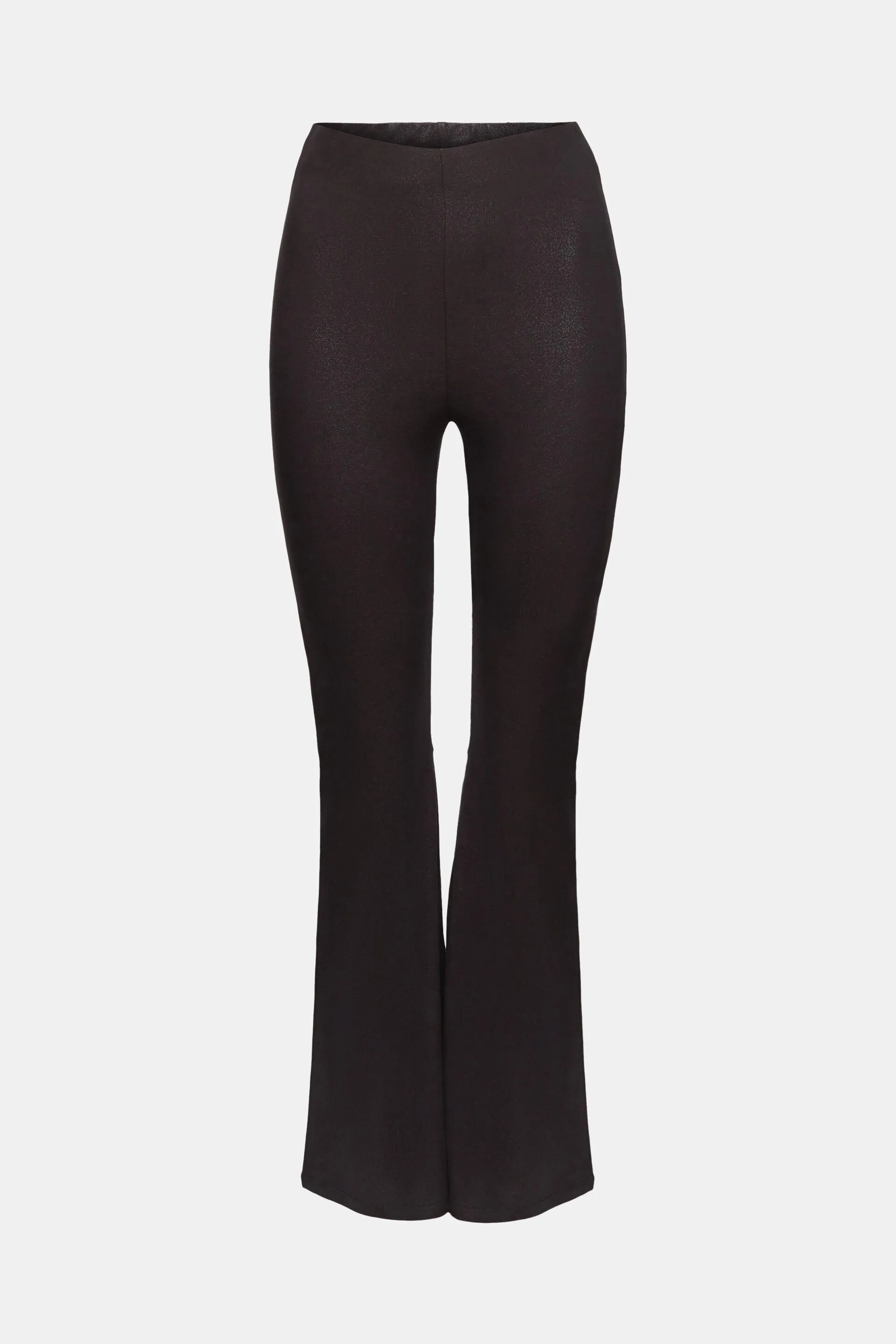 Pantalones acampanados con acabado brillante
