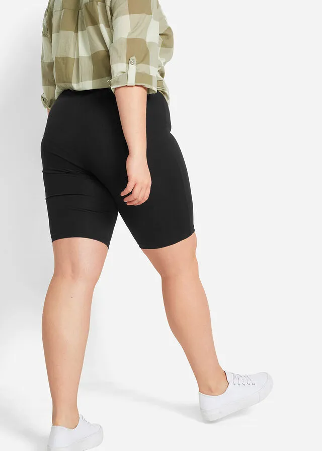 Pantalón ciclista con elástico (2 unidades) Negro
