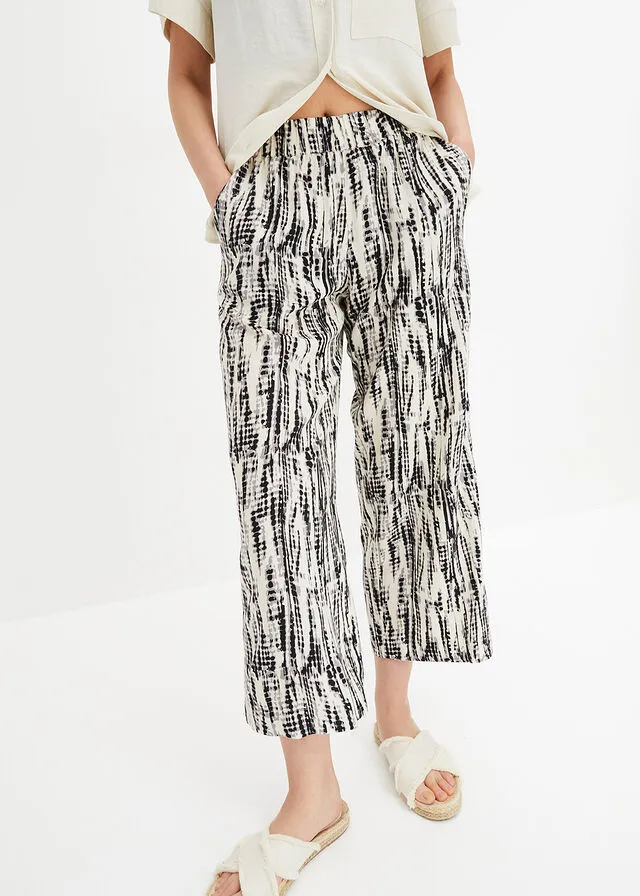 Pantalón con cinturilla elástica Negro