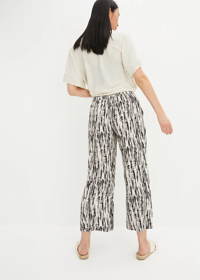 Pantalón con cinturilla elástica Negro