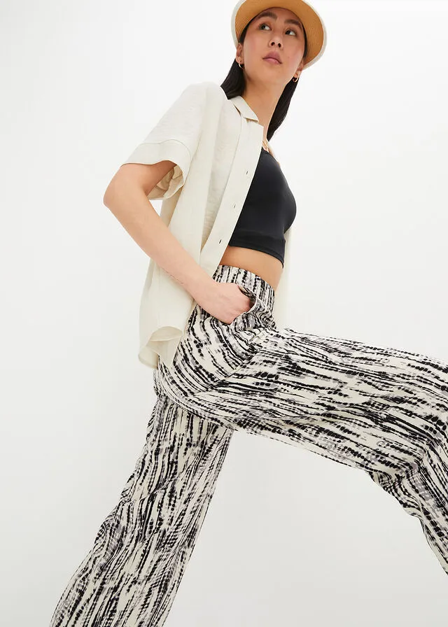 Pantalón con cinturilla elástica Negro