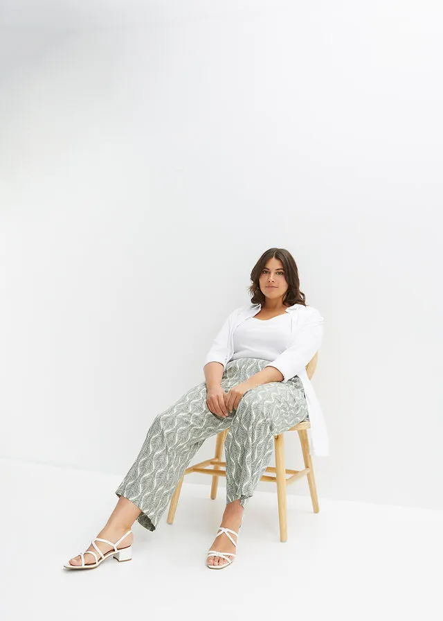 PANTALóN CON CINTURILLA ELáSTICA VERDE OSCUROBEIGE ARENA CON ESTAMPADO GRáFICO