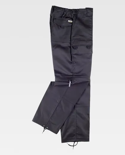 Pantalón con perneras desmontables Negro